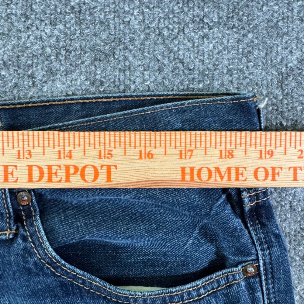 American Eagle Jeans Mens 36x32 Relaxed Straight Dark Tinted Indigo Denim 2015